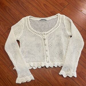 Women’s Zara Knit Sweater Size Small Ivory